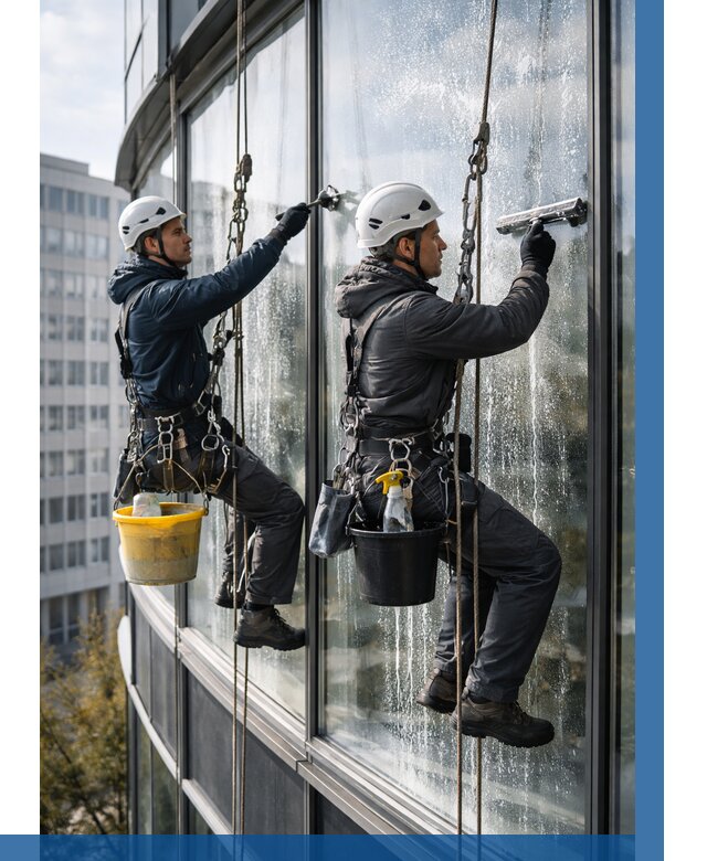 Мойка панорамных окон в Новомосковске от 361 р. заказать у ВЫСОТНИК-Нвм