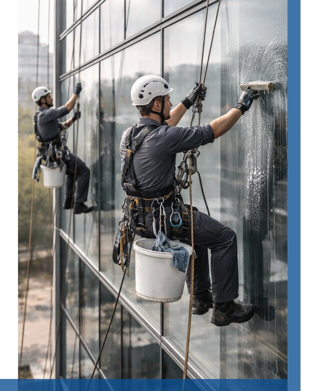 Мойка сплошного остекления в Новомосковске, заказать от 310 р.| ВЫСОТНИК-Нвм