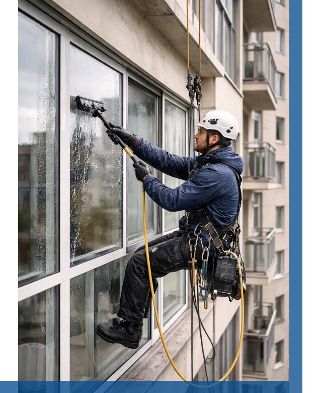 Мойка балконного остекления в Новомосковске от 3614 р. | ВЫСОТНИК-Нвм