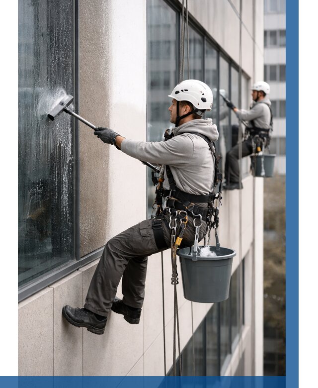 Мойка фасадов зданий в Новомосковске под ключ от 361 р. | ВЫСОТНИК-Нвм