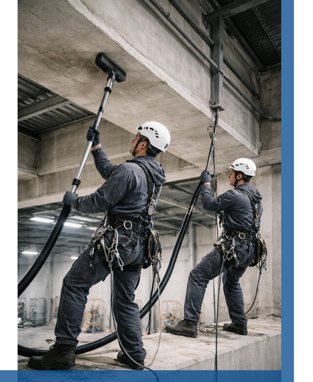 Обеспыливание потолочных конструкций в Новомосковске от 258 р. |ВЫСОТНИК-Нвм