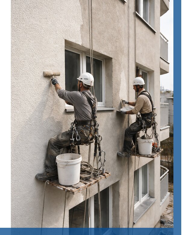 Нанесение короеда на фасад в Новомосковске от 465 р. | ВЫСОТНИК-Нвм