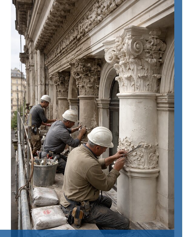 Реставрация фасадной лепнины в Новомосковске от 2581 р. | ВЫСОТНИК-Нвм