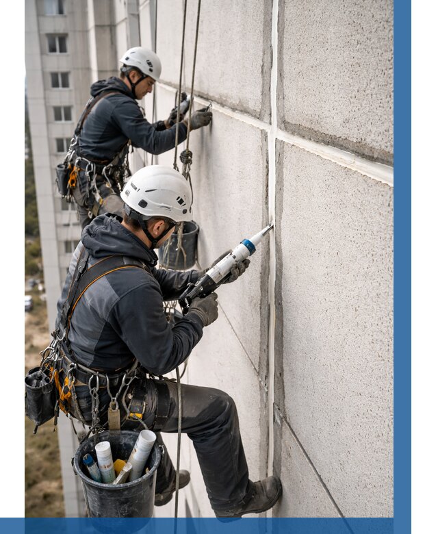 Герметизация межпанельных швов в Новомосковске от 723 р. | ВЫСОТНИК-Нвм