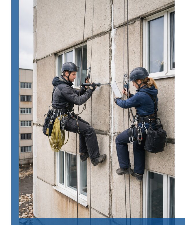 Герметизация межпанельных швов тёплым швом в Новомосковске