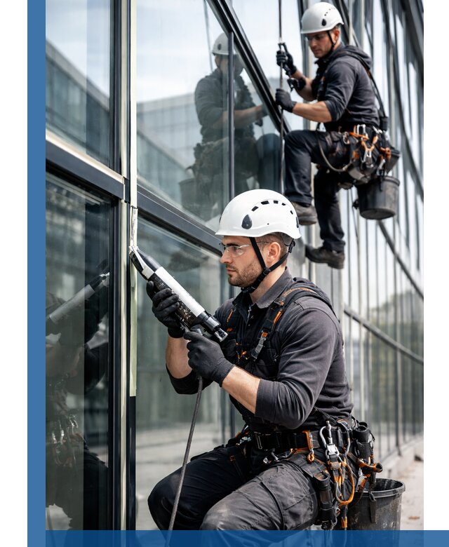 Герметизация витражных швов в Новомосковске для зданий и фасадов