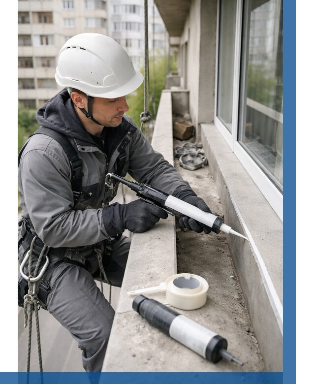 Герметизация швов лоджии в Новомосковске от 4646 р. | ВЫСОТНИК-Нвм