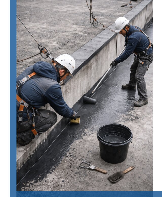 Гидроизоляция кровли жидкой резиной профессионально в Новомосковске