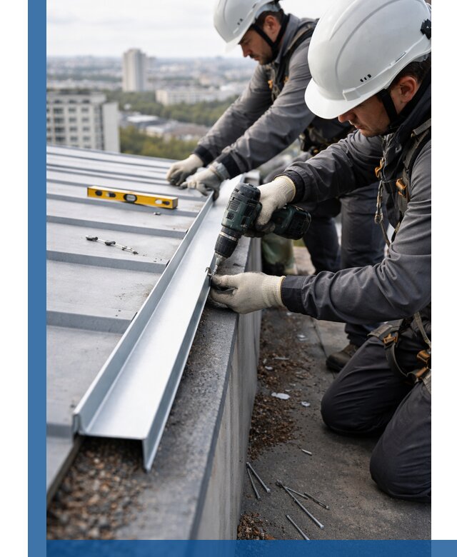 Монтаж капельника на кровле в Новомосковске с гарантией качества