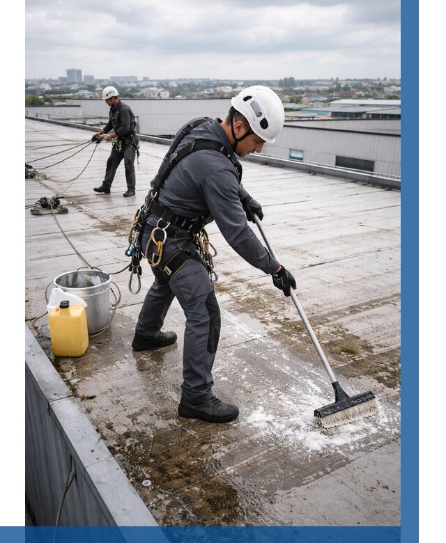 Очистка крыши по графику в Новомосковске от 7744 р. | ВЫСОТНИК-Нвм