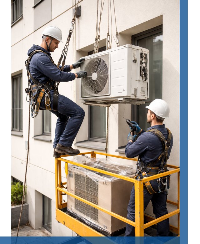 Демонтаж внешнего блока кондиционера в Новомосковске от 3614 р. | ВЫСОТНИК-Нвм