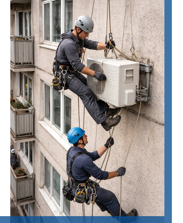 Перенос внешнего блока кондиционера в Новомосковске от 9293 р.| ВЫСОТНИК-Нвм