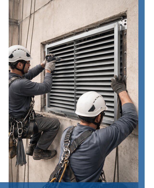 Монтаж вентиляционных решеток в Новомосковске от 4646 р. | ВЫСОТНИК-Нвм