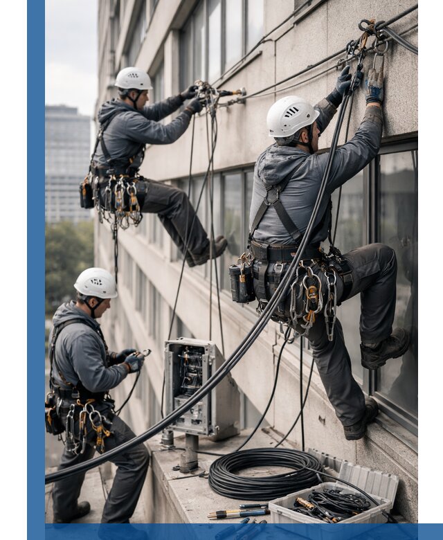 Прокладка оптоволоконного кабеля в Новомосковске под ключ с тестированием