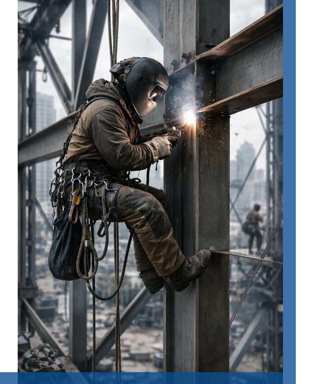 Высотные сварочные работы в Новомосковске от 3614 р. | ВЫСОТНИК-Нвм