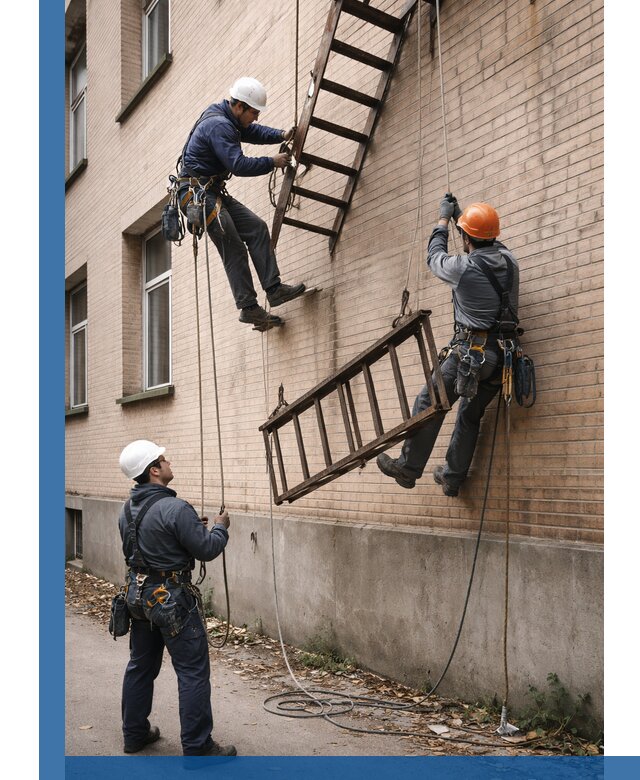 Демонтаж пожарной лестницы в Новомосковске быстро и безопасно