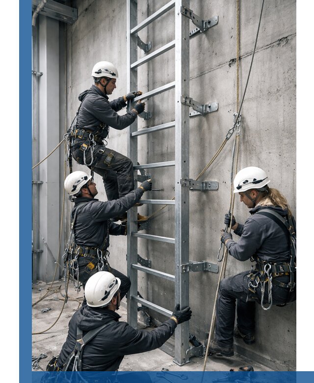 Монтаж металлических лестниц в Новомосковске под ключ со гарантией