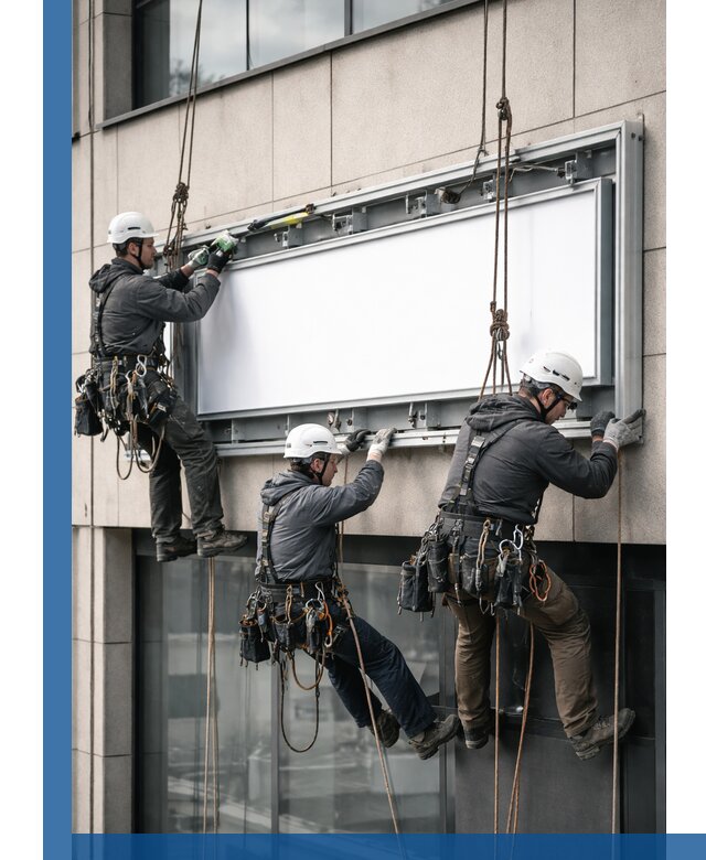 Профессиональный монтаж светового короба под ключ в Новомосковске