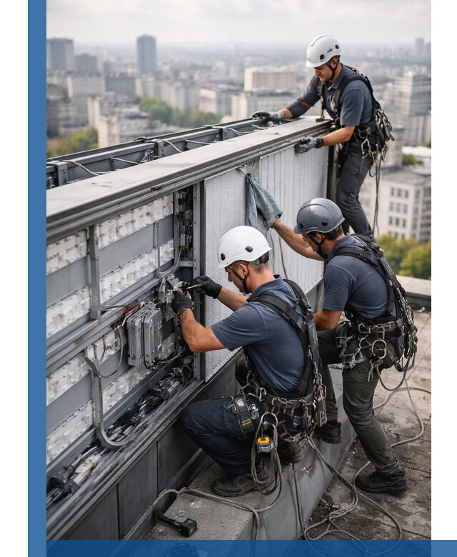 Профессиональное обслуживание крышной рекламы в Новомосковске под ключ