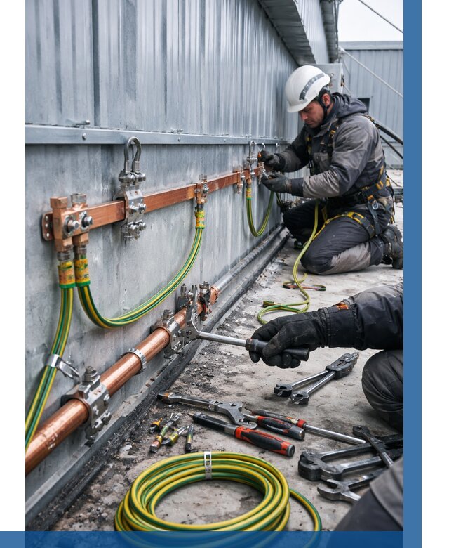 Монтаж заземления здания в Новомосковске от 25813 р. | ВЫСОТНИК-Нвм