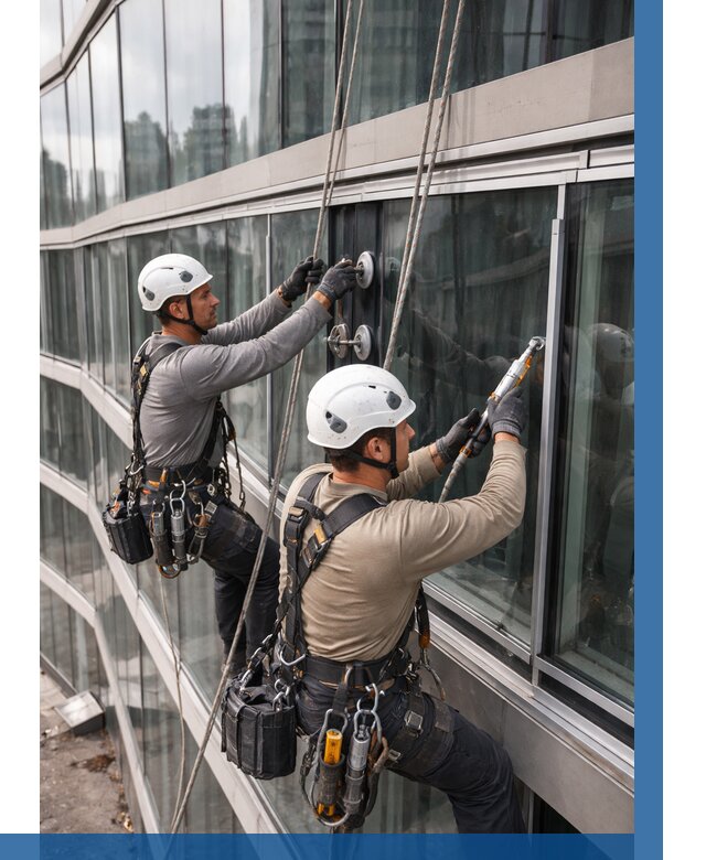 Радиусное остекление фасада в Новомосковске от 12390 р. | ВЫСОТНИК-Нвм