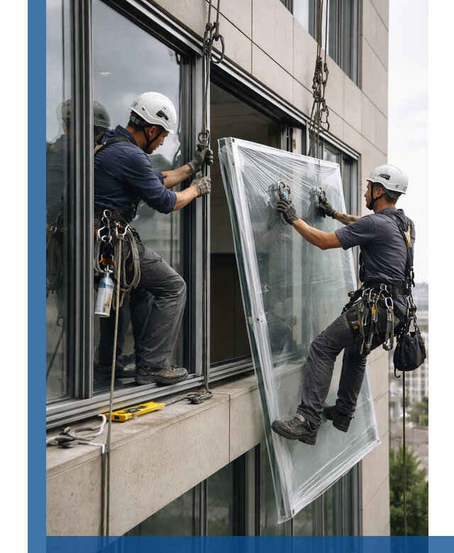 Профессиональная замена стекла в витраже в Новомосковске с гарантией