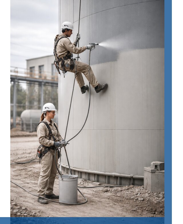 Покраска резервуаров в Новомосковске от 1239 р. | ВЫСОТНИК-Нвм — заказать