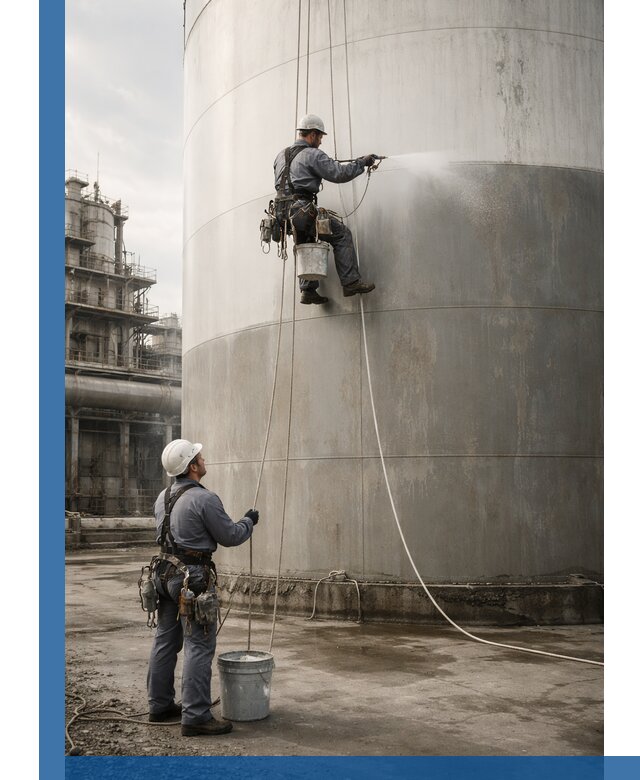 Покраска стальных резервуаров и емкостей в Новомосковске профессионально