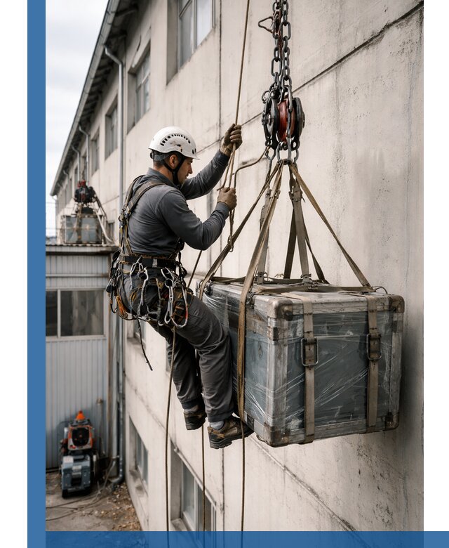 Подъем грузов на высоту в Новомосковске для промышленных объектов