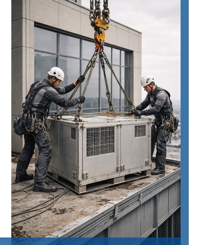 Такелажные работы на высоте в Новомосковске от 8260 р. | ВЫСОТНИК-Нвм