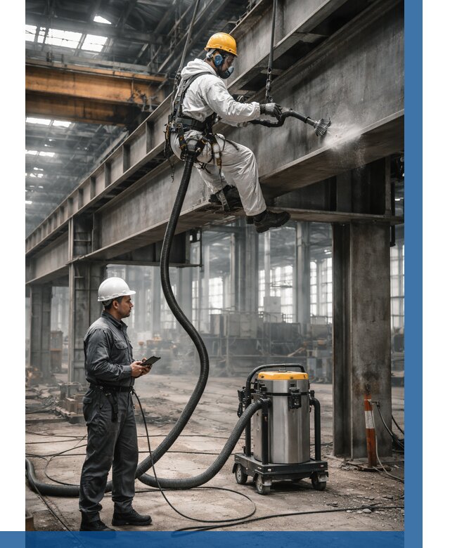 Обеспыливание конструкций в цехе в Новомосковске от 4337 р. | ВЫСОТНИК-Нвм