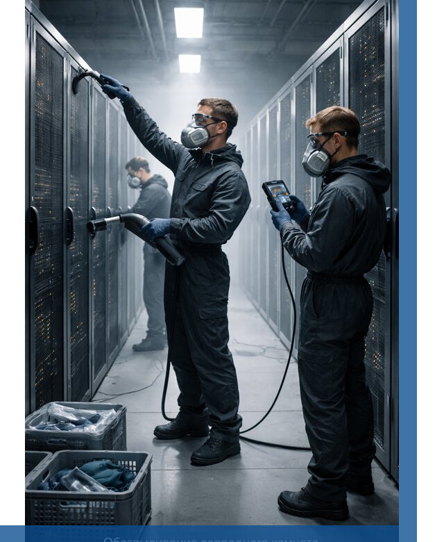 Обеспыливание серверной комнаты в Новомосковске от 4646 р. | ВЫСОТНИК-Нвм