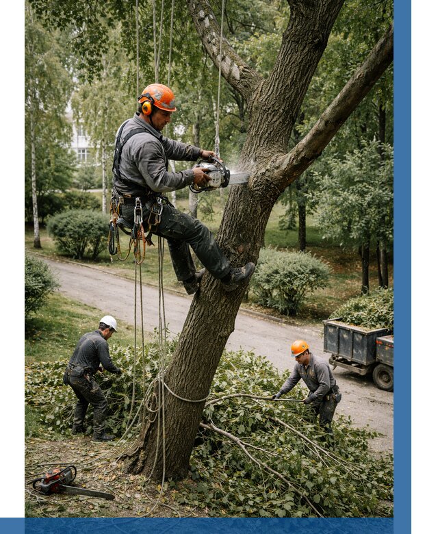 Кронирование деревьев в Новомосковске от 6711 р. | ВЫСОТНИК-Нвм