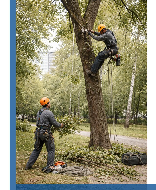 Санитарная обрезка деревьев в Новомосковске, профессионально и безопасно