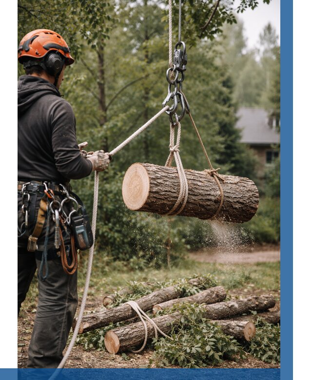Валка деревьев частями в Новомосковске от 7744 р. | ВЫСОТНИК-Нвм